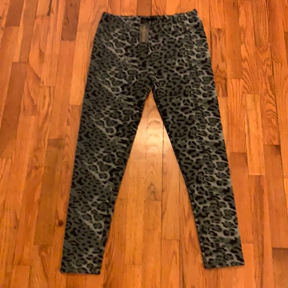 Velvets Grey and Black Fleece Lined Leggings XXL - Picture 1 of 6